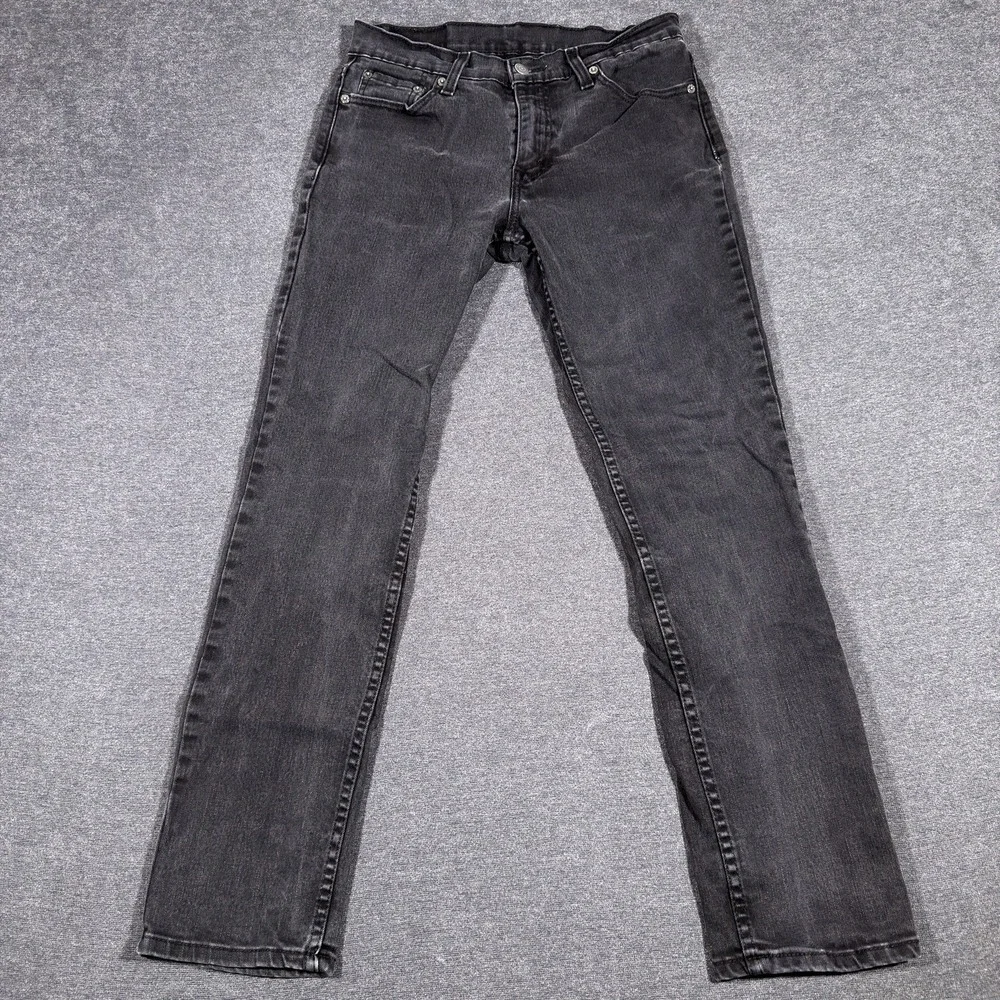 Levi's 511 Slim Fit Jeans Mens 30x30 Black Denim Stretch Casual Pants Modern